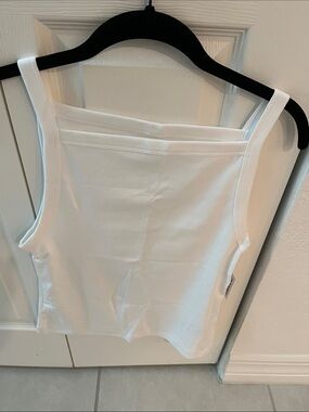 Old Navy White Square-Neck Tank